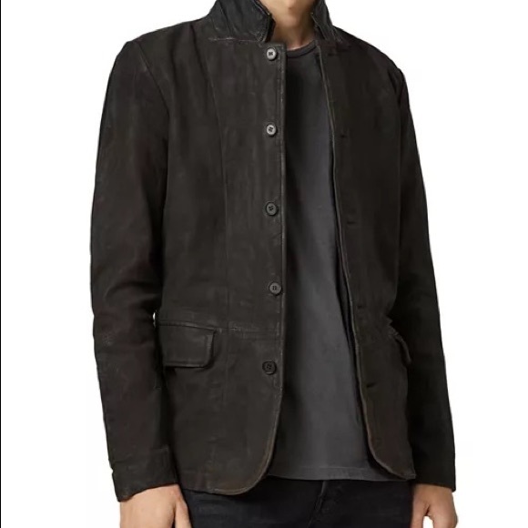 All Saints Other - NWOT ALLSAINTS
Survey Regular Fit Leather Blazer Black Large